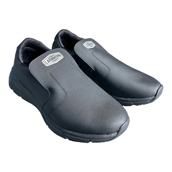 LARNMERN Non Slip Food Service Work Sneakers Waterproof Size Men 9 - Women 11 - Picture 1 of 12